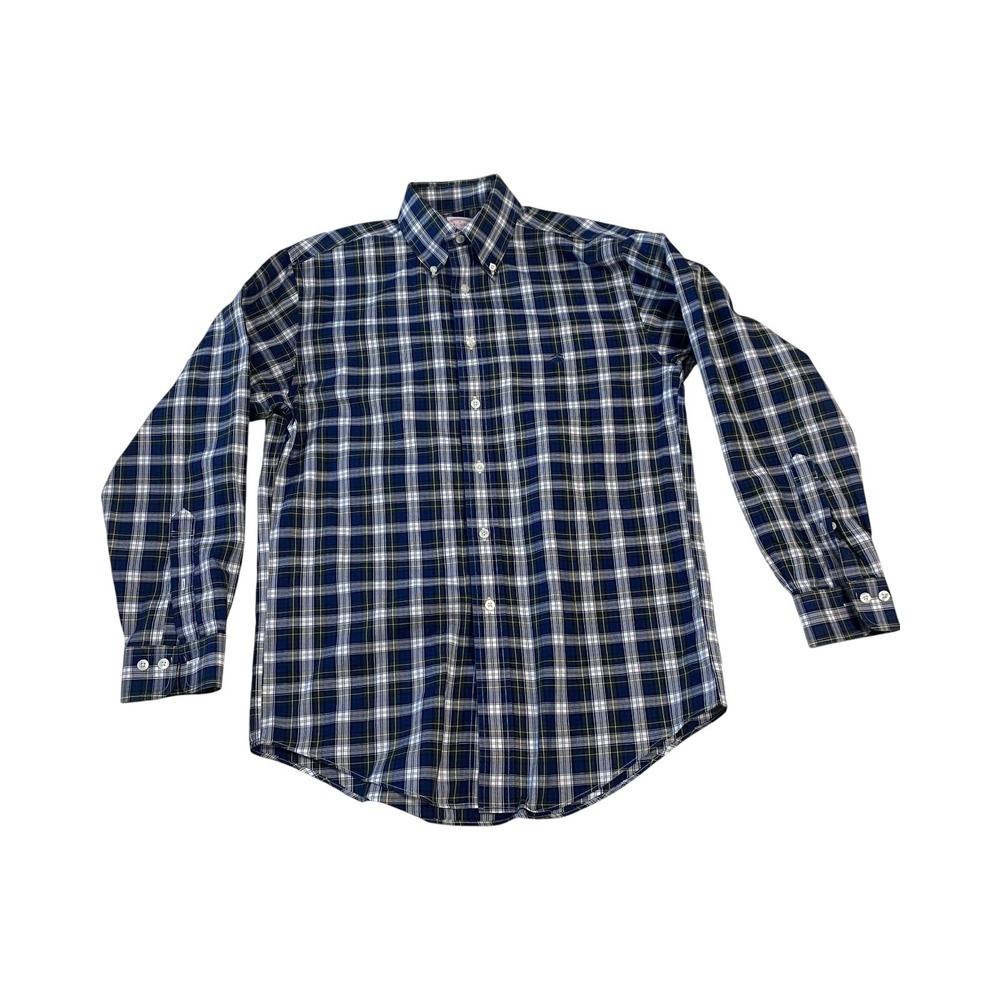 Brooks Brothers Madison Men's Small Plaid Button Down Long Sleeve Shirt